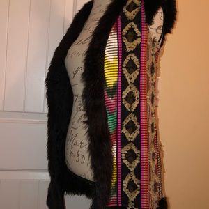 Judith March faux fur trimmed vest